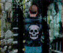 Leon with a kool skull on his jacket!